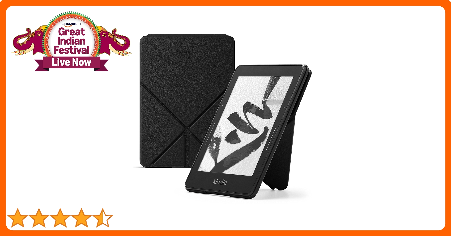 Amazon Kindle Voyage Leather Origami Case, Black : Amazon.in